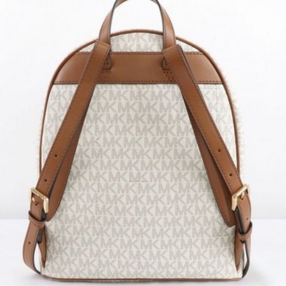 MICHAEL KORS Kenly Medium Backpack Signature Vanilla Bag - Picture 3 of 16